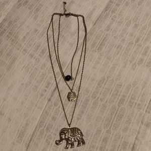$1 add on item - layered elephant necklace